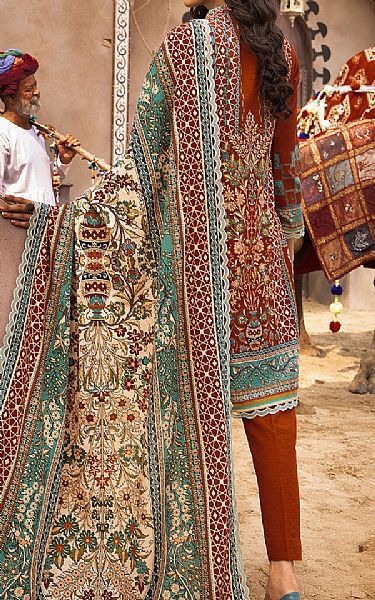 Khas Bright Orange Khaddar Suit | Pakistani Winter Dresses- Image 2