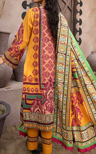 Khas Orange Khaddar Suit | Pakistani Winter Dresses- Image 2