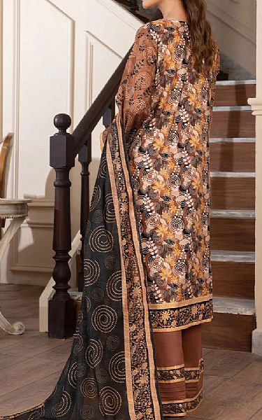 Khas Brown Cambric Suit | Pakistani Lawn Dress in USA- Image 2