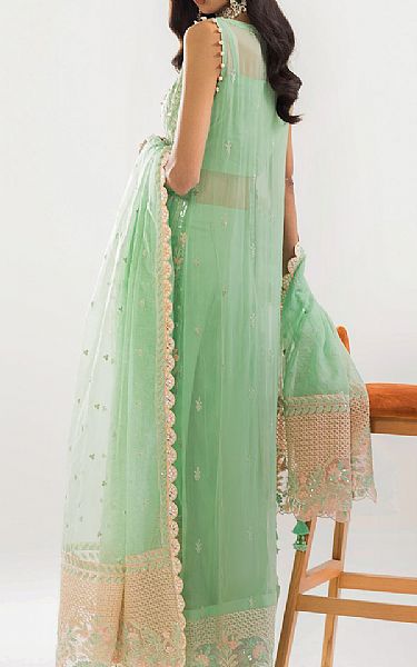 Khas Mint Green Chiffon Suit | Pakistani Embroidered Chiffon Dresses USA- Image 2