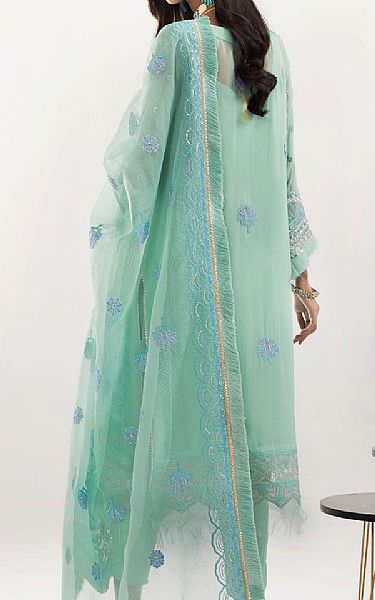 Khas Light Turquoise Chiffon Suit | Pakistani Embroidered Chiffon Dresses- Image 2