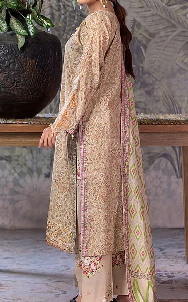 Khas Beige Cambric Suit | Pakistani Winter Dresses in USA- Image 2