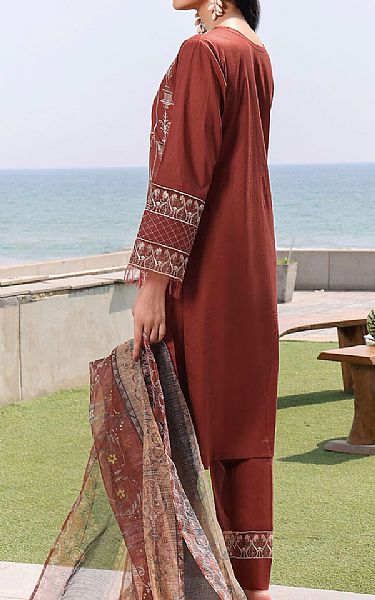 Khas Brown Lawn Suit | Pakistani Lawn Suits- Image 2