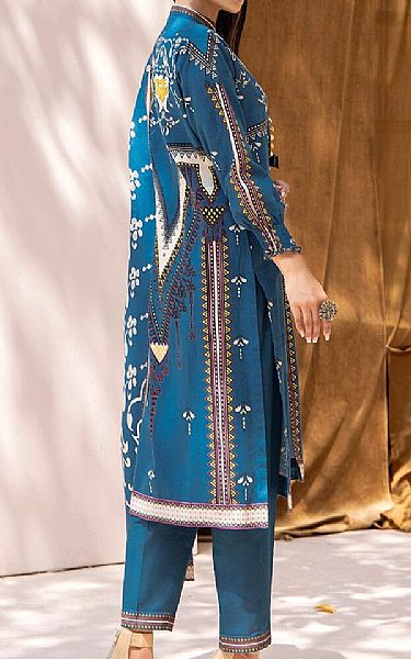 Khas Blue Jay Khaddar Suit | Pakistani Winter Dresses- Image 2
