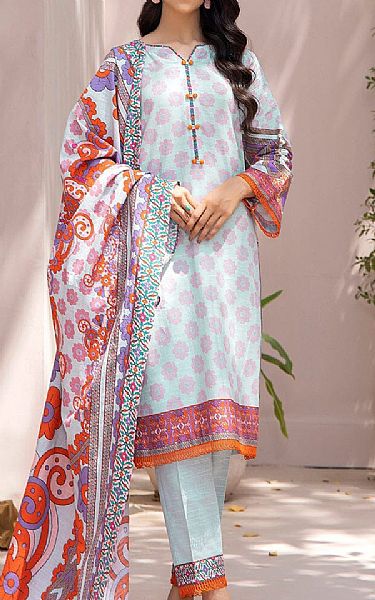 Khas Pale Blue Lily Khaddar Suit | Pakistani Winter Dresses- Image 1
