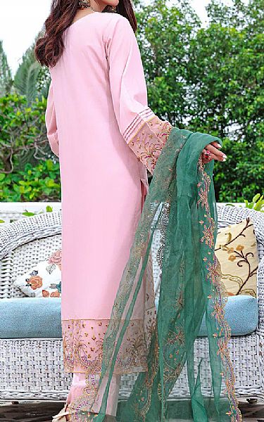 Khas Baby Pink Cambric Suit | Pakistani Winter Dresses- Image 2