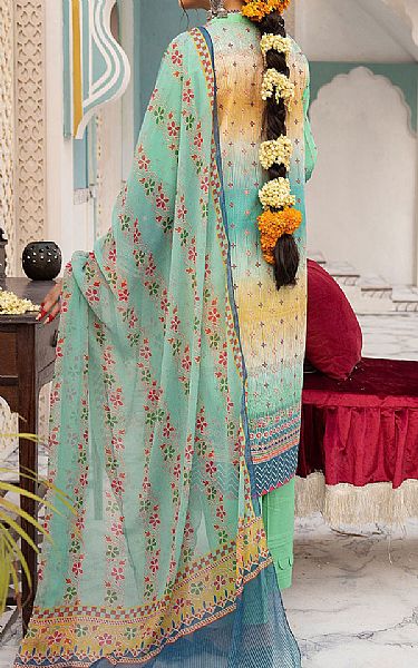 Khas Spring Green Lawn Suit | Pakistani Dresses in USA- Image 2