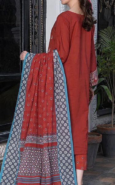 Khas Auburn Red Khaddar Suit | Pakistani Winter Dresses in USA- Image 2