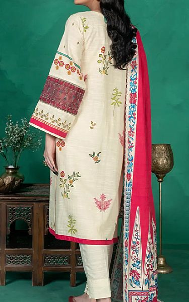 Khas Ivory/Pink Khaddar Suit | Pakistani Winter Dresses in USA- Image 2
