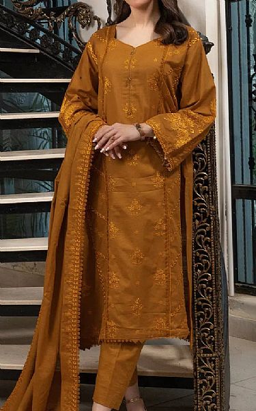 Khas Light Brown Khaddar Suit | Pakistani Winter Dresses in USA- Image 1