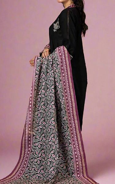 Khas Black Khaddar Suit | Pakistani Winter Dresses in USA- Image 2