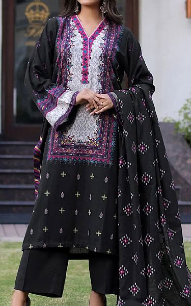 Khas Black Khaddar Suit | Pakistani Winter Dresses in USA- Image 1