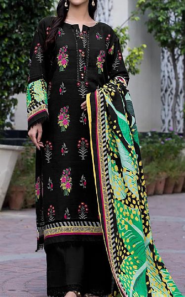 Khas Black Khaddar Suit | Pakistani Winter Dresses in USA- Image 1