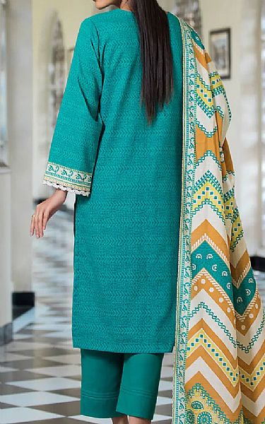Khas Teal Khaddar Suit | Pakistani Winter Dresses in USA- Image 2