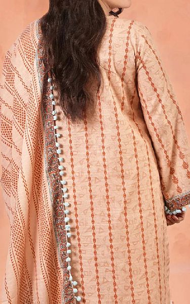 Khas Peach Khaddar Suit | Pakistani Winter Dresses in USA- Image 2