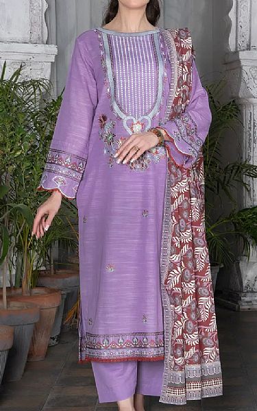 Khas Pale Purple Khaddar Suit | Pakistani Winter Dresses in USA- Image 1