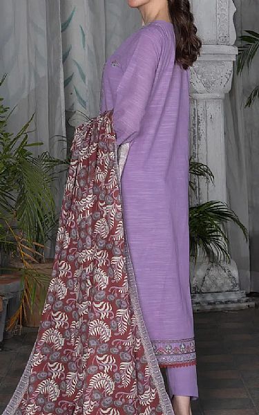 Khas Pale Purple Khaddar Suit | Pakistani Winter Dresses in USA- Image 2