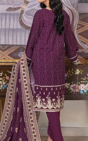 Khas Grape Purple Khaddar Suit | Pakistani Winter Dresses in USA- Image 2