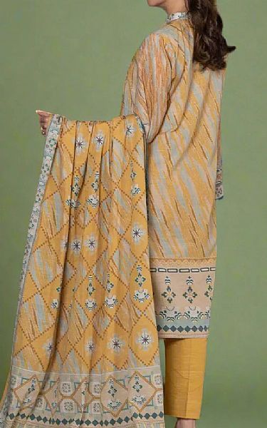 Khas Sand Gold Khaddar Suit | Pakistani Winter Dresses in USA- Image 2