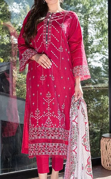 Khas Solid Pink Khaddar Suit | Pakistani Winter Dresses in USA- Image 1