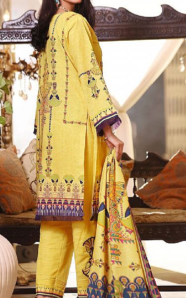 Khas Light Golden Khaddar Suit | Pakistani Dresses in USA- Image 2