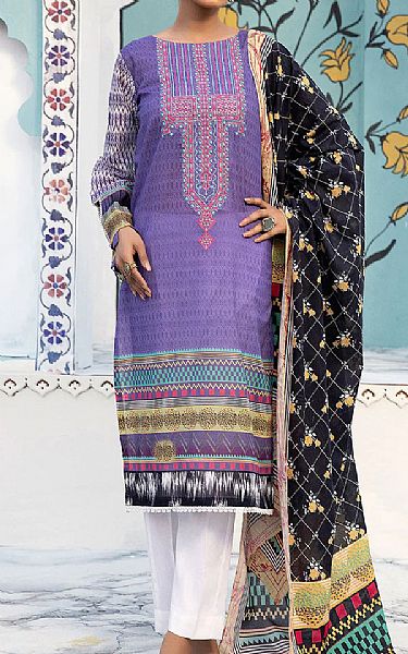 Khas Purple Lawn Suit | Pakistani Dresses in USA- Image 1