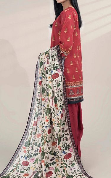 Khas Dusty Red Lawn Suit | Pakistani Lawn Dress in USA- Image 2