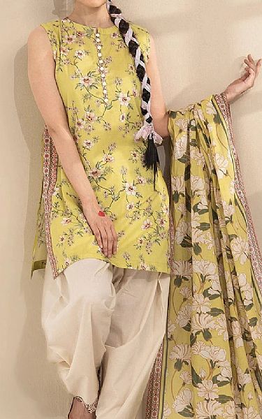 Khas Golden Sand Lawn Suit | Pakistani Lawn Dress in USA- Image 1