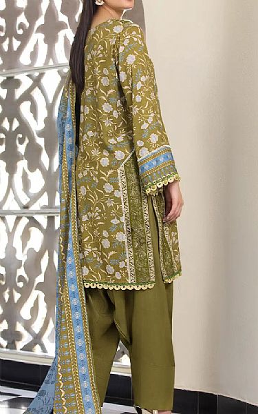 Khas Green Linen Suit | Pakistani Winter Dresses in USA- Image 2