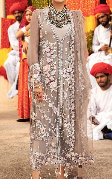 Khas Beige Chiffon Suit | Pakistani Dresses in USA- Image 1