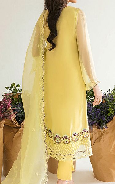 Khas Marigold Yellow Chiffon Suit | Pakistani Embroidered Chiffon Dresses- Image 2