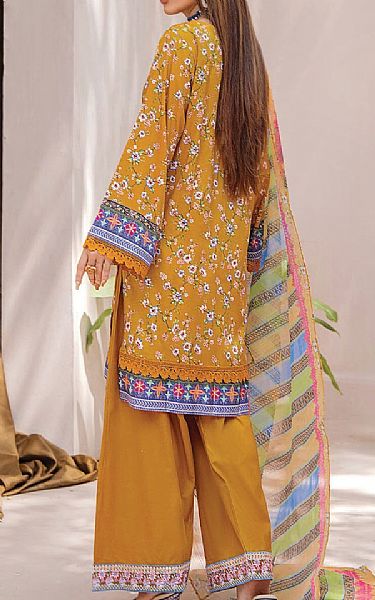 Khas Mustard Cambric Suit | Pakistani Winter Dresses- Image 2