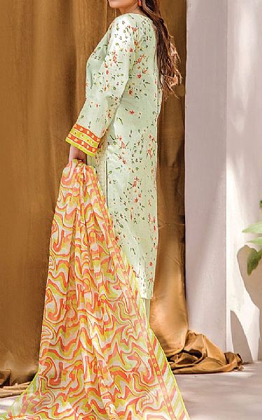 Khas Light Green Cambric Suit | Pakistani Winter Dresses- Image 2