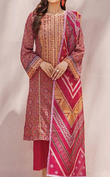 Khas Pink Cambric Suit | Pakistani Winter Dresses- Image 1