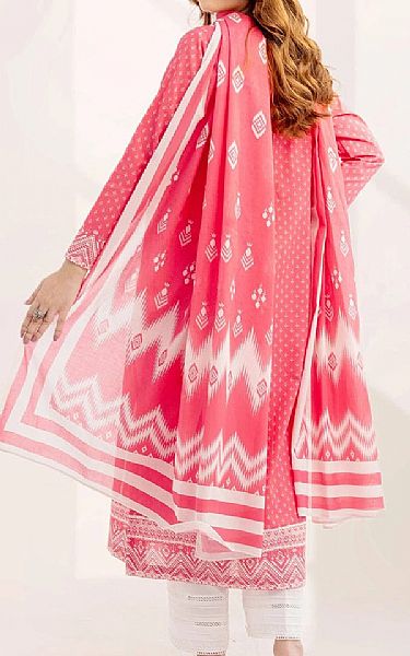 Khas Warm Pink Lawn Suit (2 pcs) | Pakistani Lawn Dress in USA- Image 2