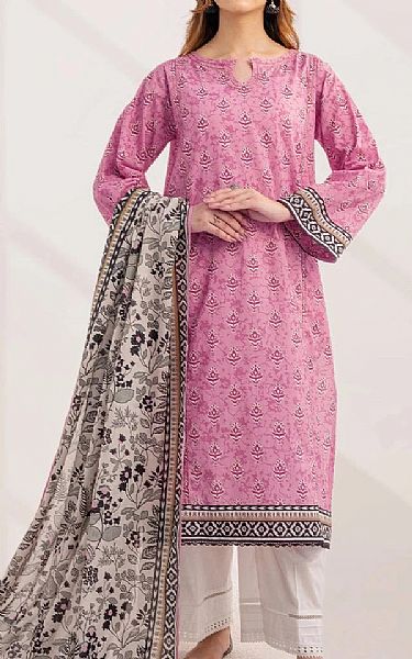 Khas Faded Pink Lawn Suit (2 pcs) | Pakistani Lawn Dress in USA- Image 1
