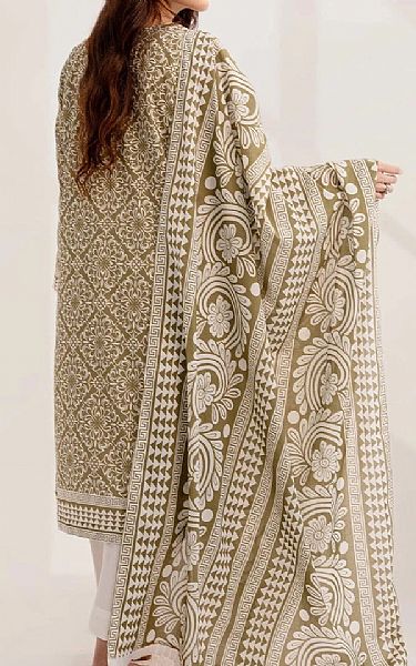 Khas Off White/Dark Beige Lawn Suit (2 pcs) | Pakistani Lawn Dress in USA- Image 2