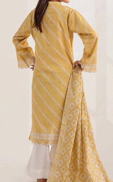 Khas Sand Gold Lawn Suit (2 pcs) | Pakistani Lawn Dress in USA- Image 2