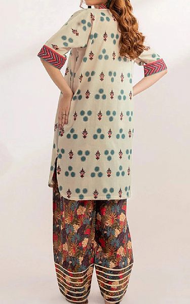 Khas Beige Lawn Suit (2 pcs) | Pakistani Lawn Dress in USA- Image 2