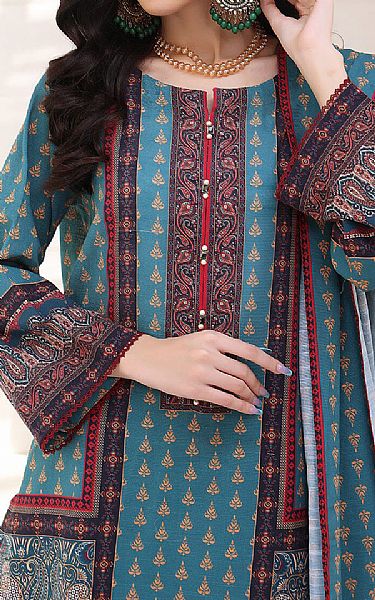 Khas Air Force Blue Khaddar Suit | Pakistani Winter Dresses- Image 2