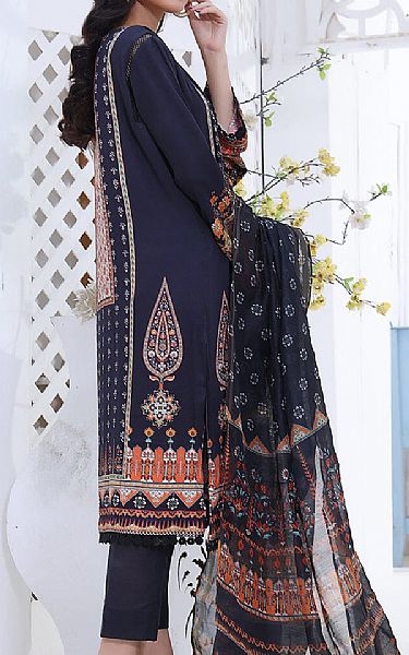 Khas Navy Blue Kotail Suit | Pakistani Winter Dresses- Image 2