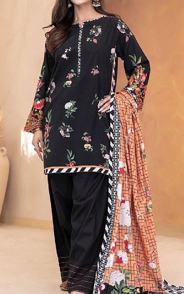 Khas Black Lawn Suit | Pakistani Lawn Dress in USA- Image 1