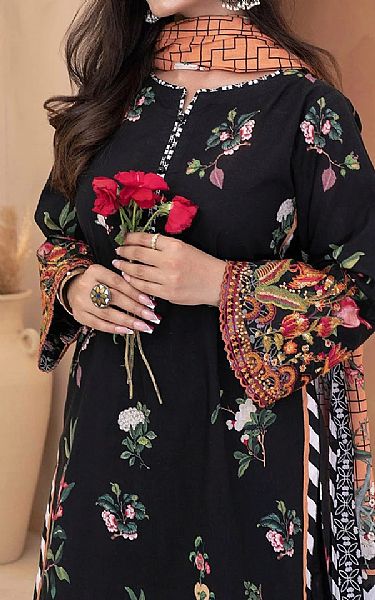 Khas Black Lawn Suit | Pakistani Lawn Dress in USA- Image 2