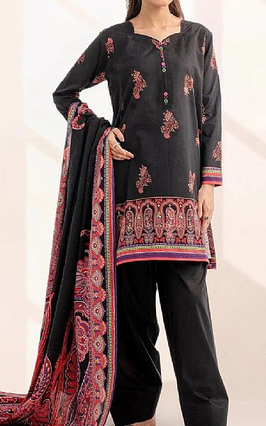 Khas Black Lawn Suit | Pakistani Lawn Dress in USA- Image 1