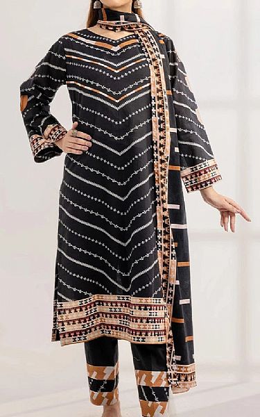 Khas Black Lawn Suit | Pakistani Lawn Dress in USA- Image 1