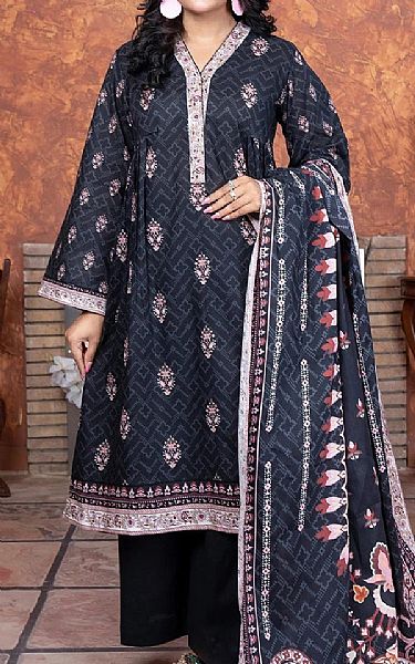 Khas Black Lawn Suit | Pakistani Lawn Dress in USA- Image 1