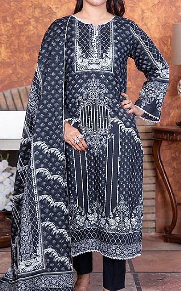 Khas Black/Off White Lawn Suit | Pakistani Lawn Dress in USA- Image 1