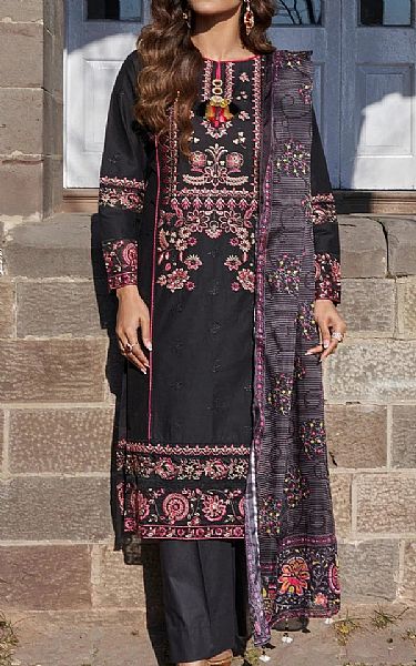 Khas Black Lawn Suit | Pakistani Lawn Dress in USA- Image 1