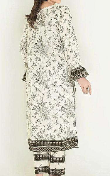 Khas Off White Lawn Suit (2 pcs) | Pakistani Lawn Dress in USA- Image 2