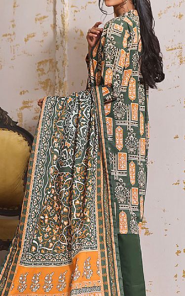 Khas Green Khaddar Suit | Pakistani Winter Dresses- Image 2